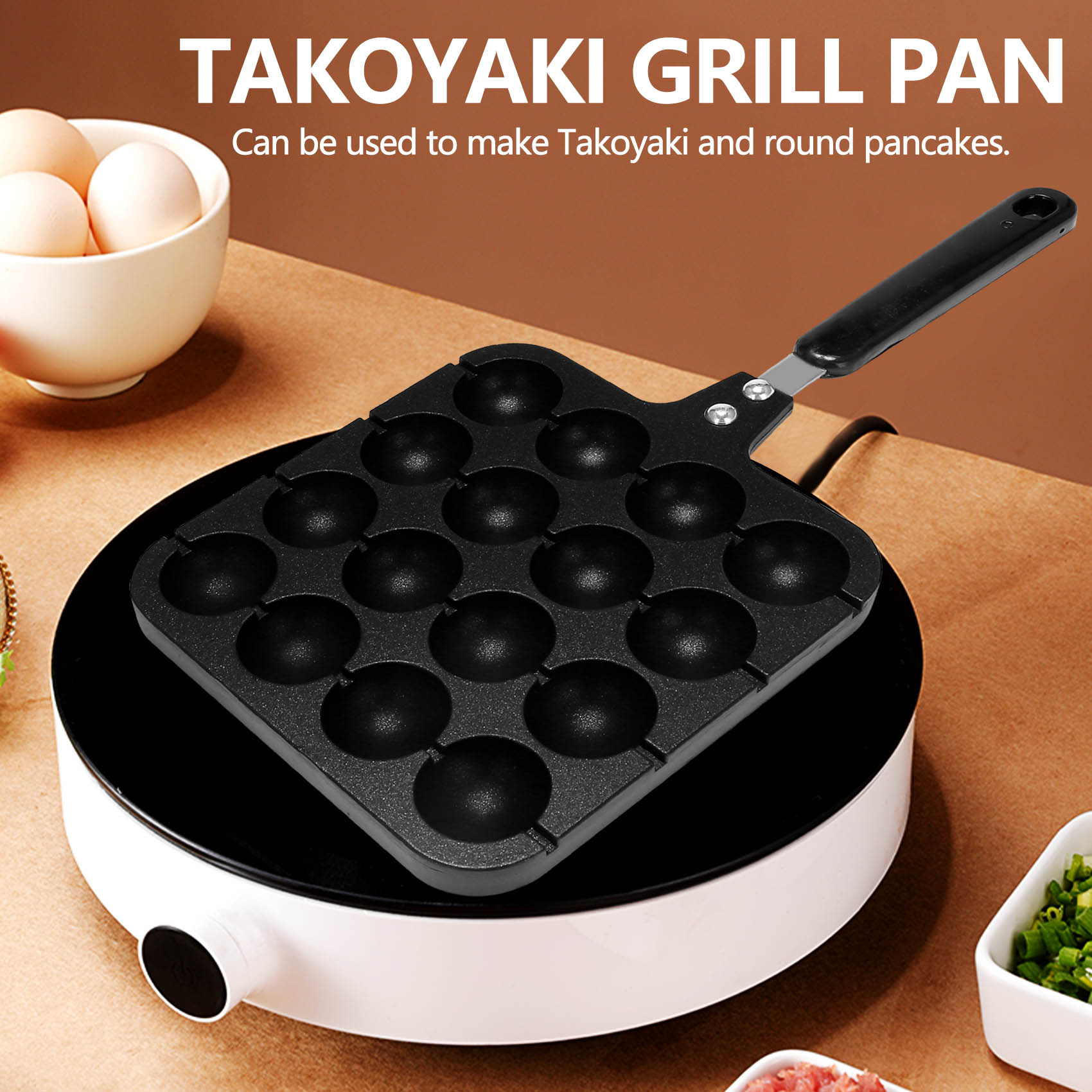 16 Holes Aluminum Takoyaki Mak - огляд і ціна Takoyaki Grill Plate