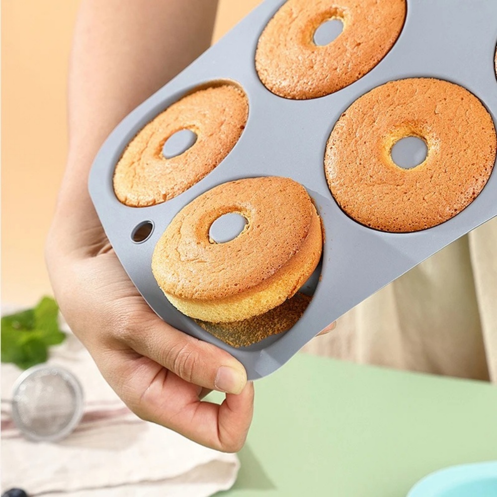 6Holes Baking Mold Food Grade  - огляд і ціна Donut Mold Silicone