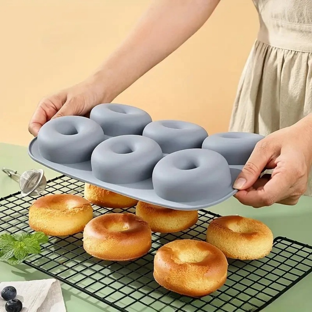 6Holes Baking Mold Food Grade  - огляд і ціна Donut Mold Silicone