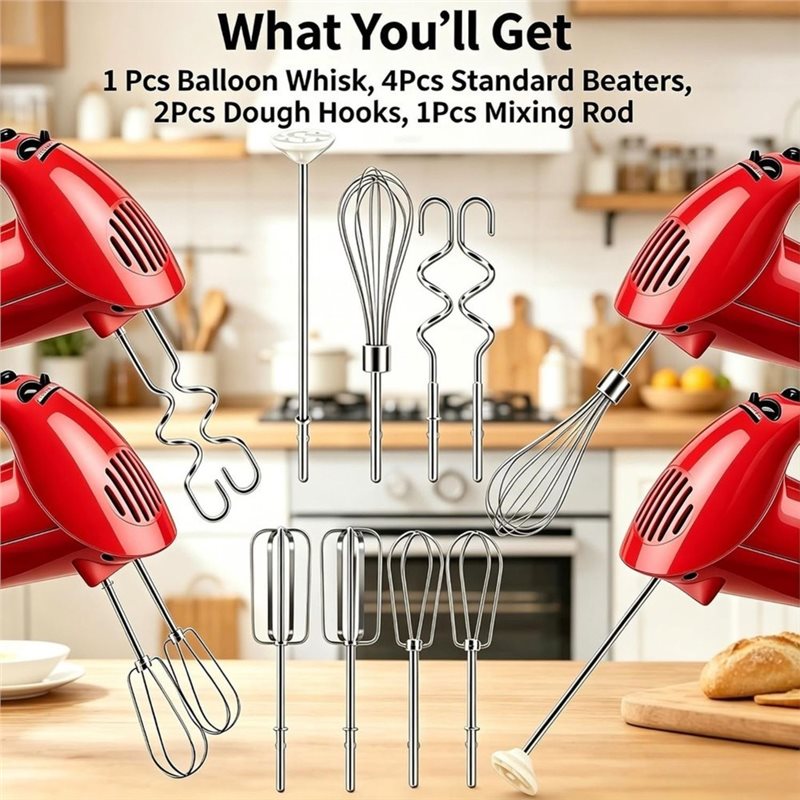 A92G HOT-Dough Hooks Whisk Ble - огляд і ціна Kitchenaid Mixer Hand Mixer