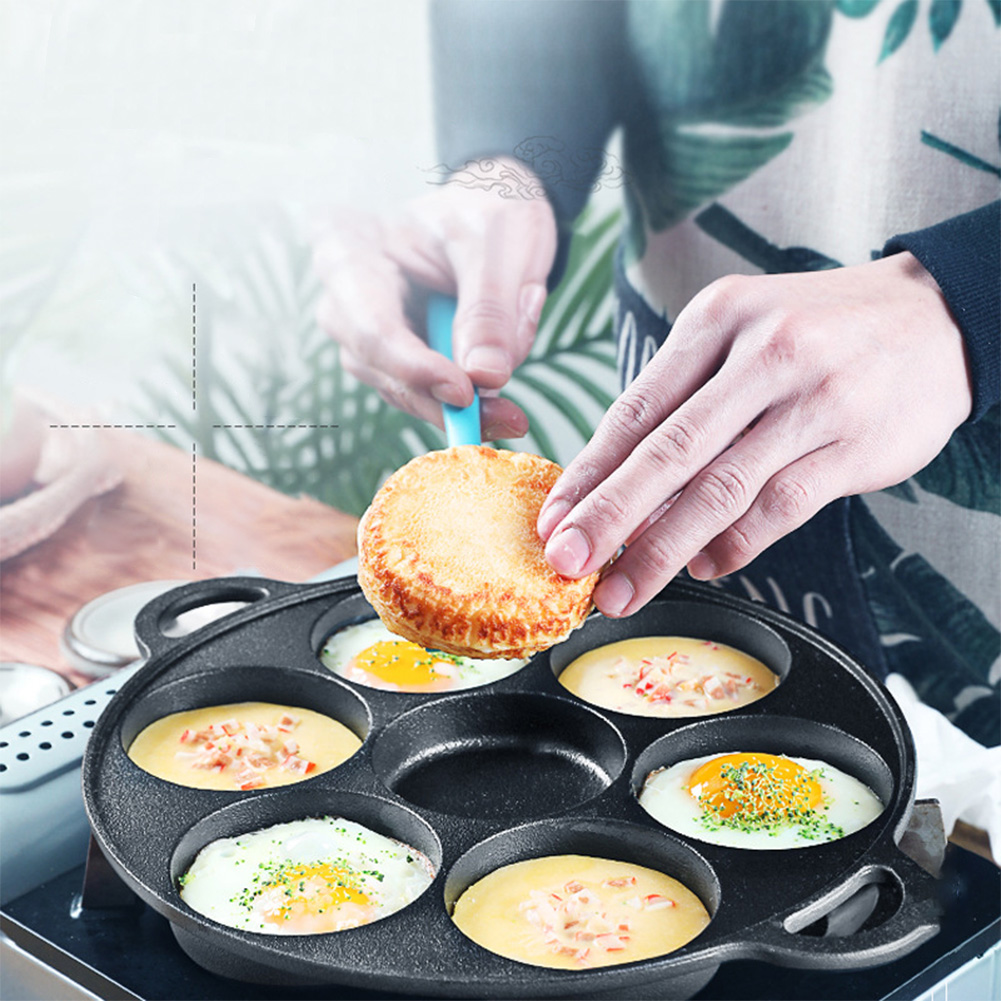 7 Hole Frying Pot Cast Iron No - огляд і ціна Cast Iron Corn
