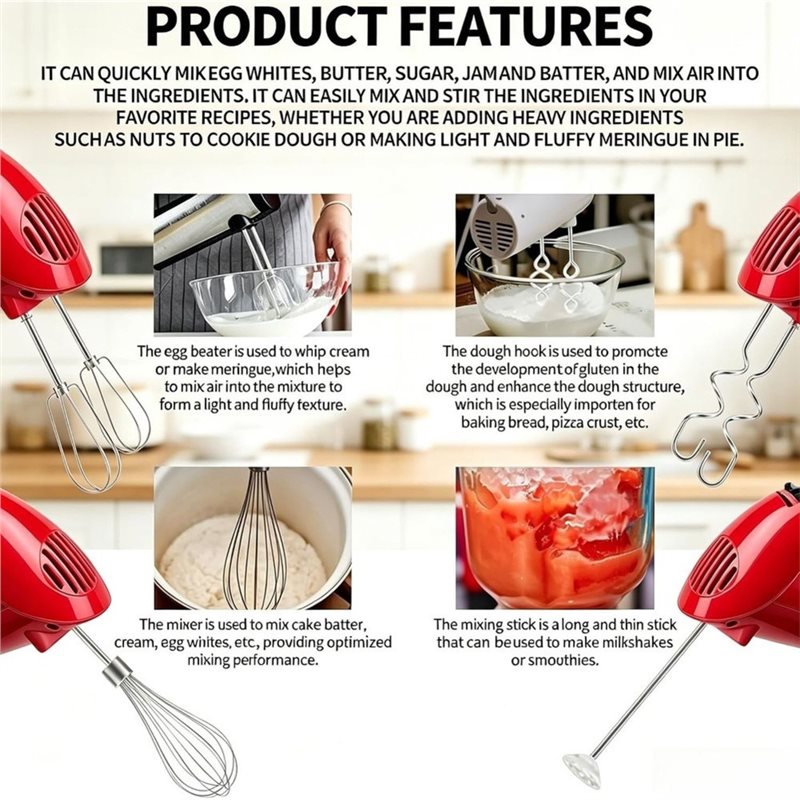 KEOL-Hand Mixer Attachments Fo - огляд і ціна Kitchenaid Mixer Hand Mixer