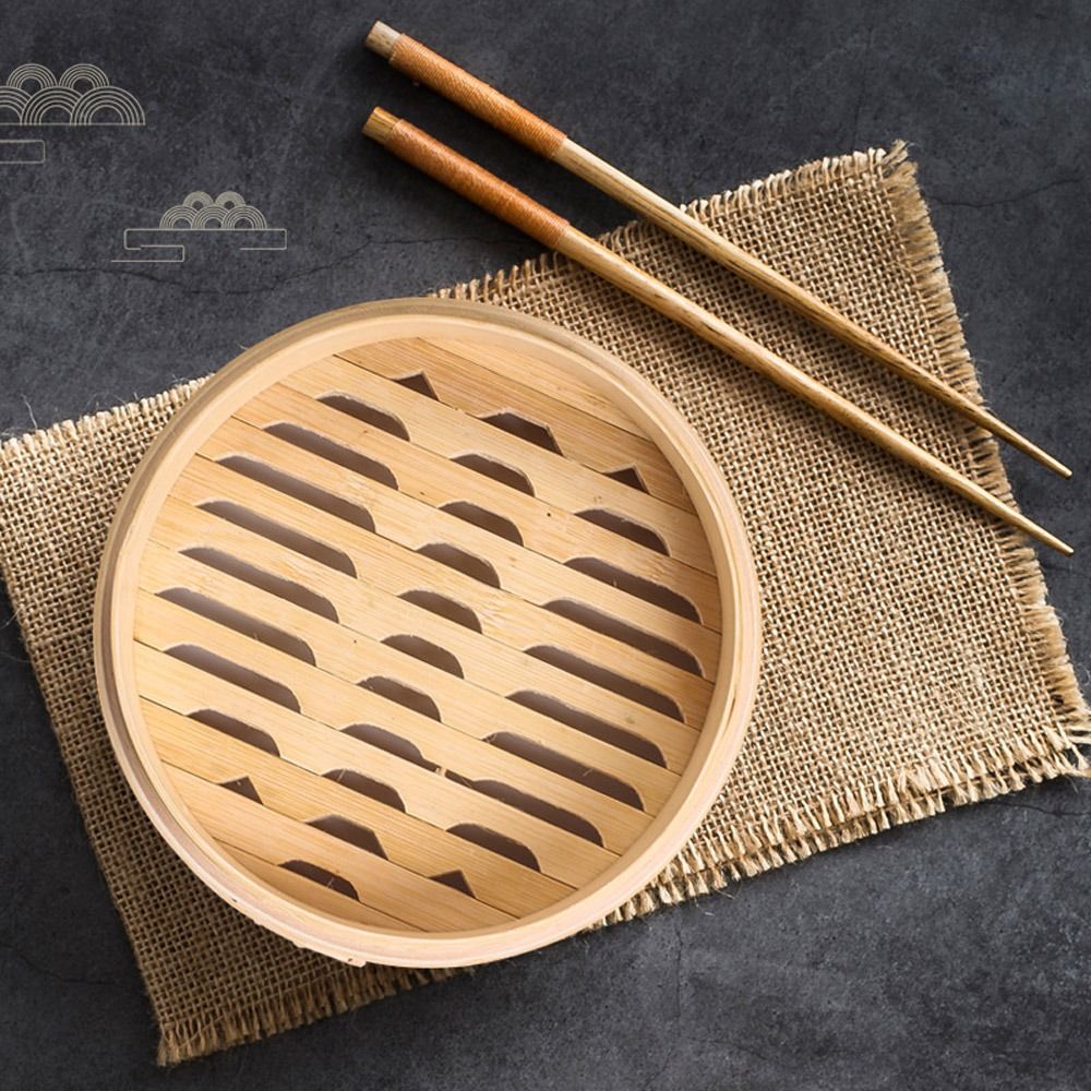 Bamboo Steamer Basket with Lid - огляд і ціна Bao Steamer Bamboo