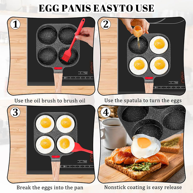 Deepened Egg Frying Pan with L - огляд і ціна Mini Pancake Griddle
