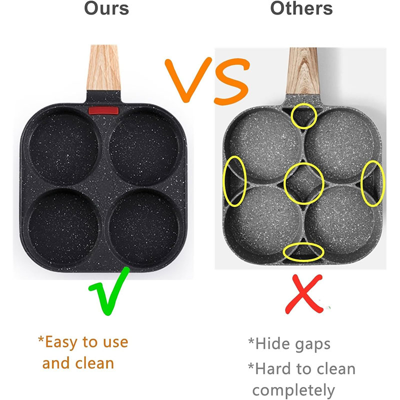 Deepened Egg Frying Pan with L - огляд і ціна Mini Pancake Griddle