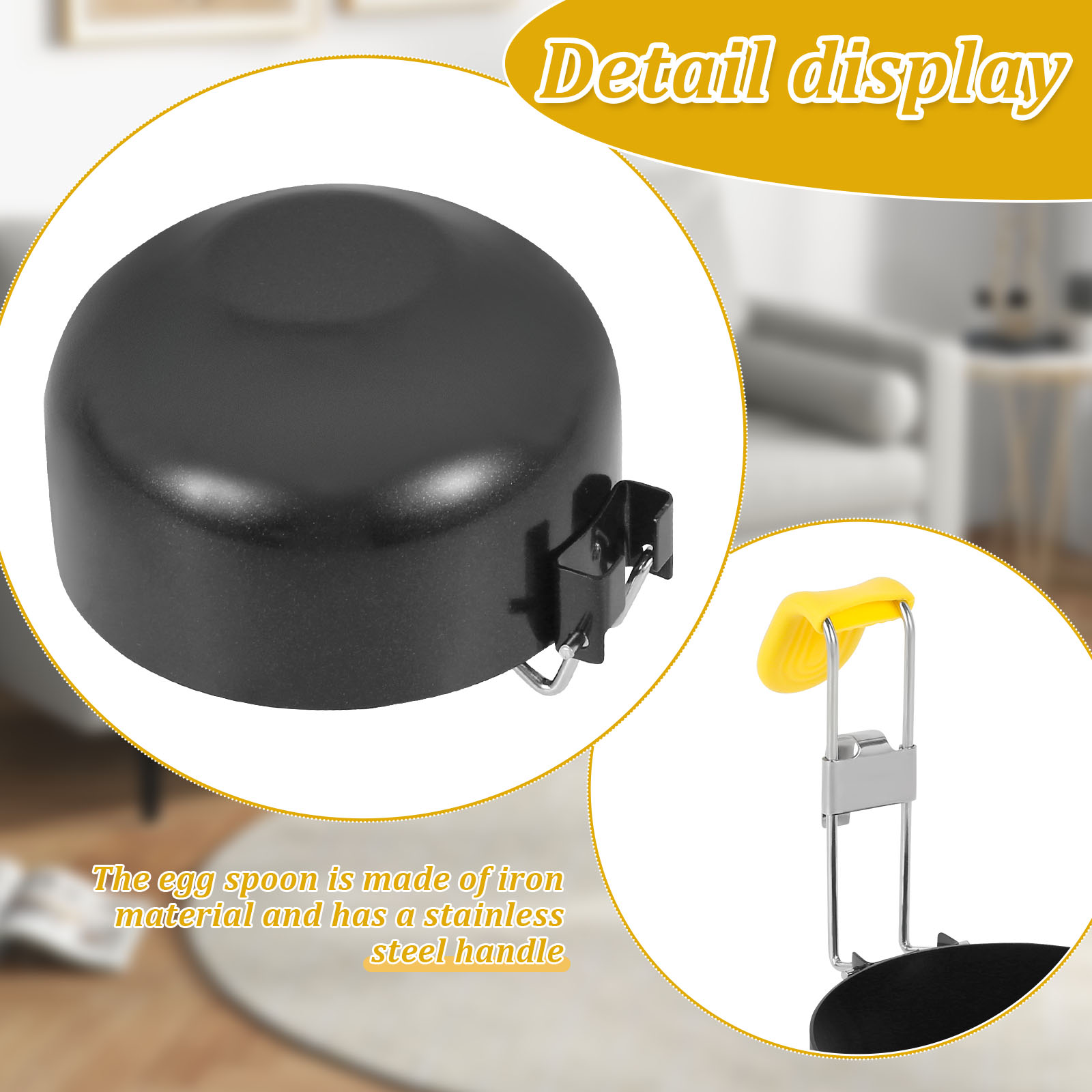 4 Pack Stainless Steel Egg Poa - огляд і ціна Mini Pancake Griddle